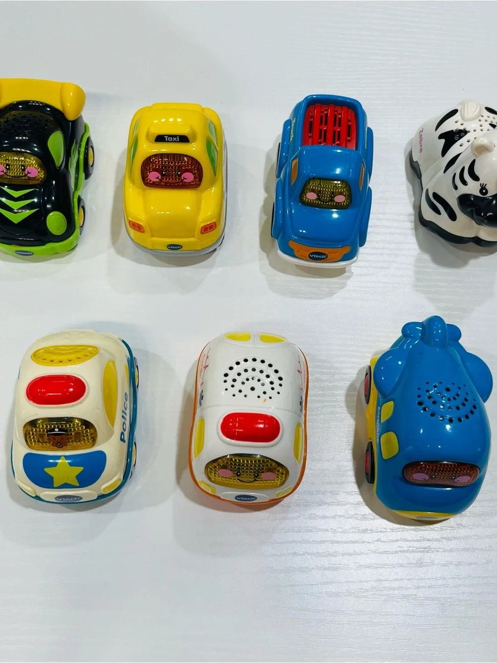 7 Kids Musical Toy Car - White & Orange